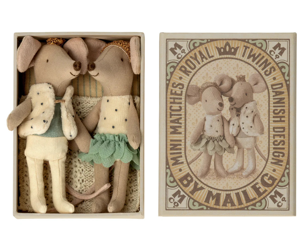 Maileg Mice Royal Twins in Box