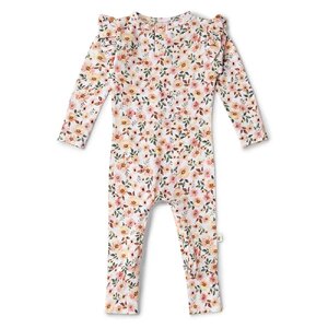 Snuggle Hunny Spring Floral Organic Growsuit