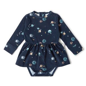 Snuggle Hunny Milky Way Long Sleeve Organic Dress