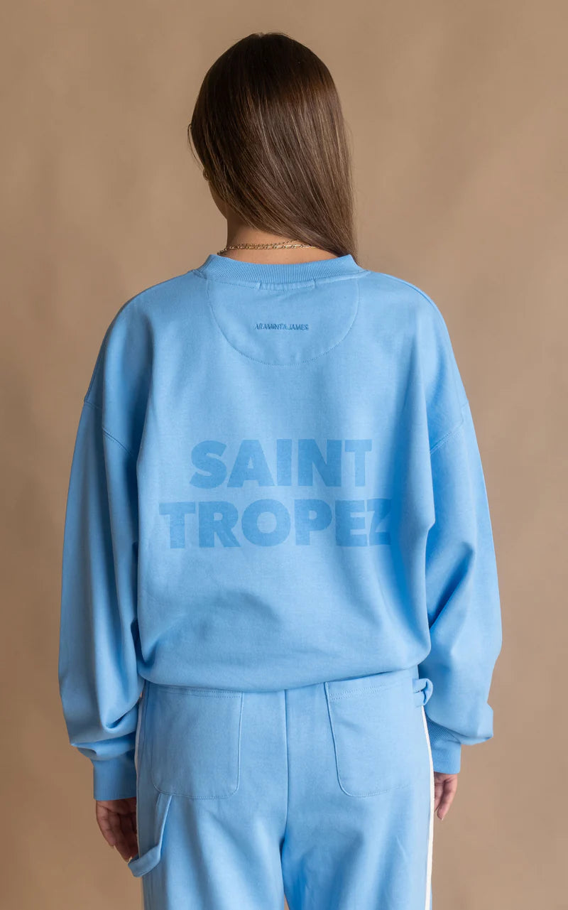 Araminta James Saint Tropez Sweatshirt Periwinkle