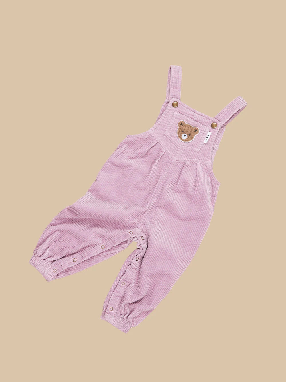 Huxbaby Orchid Cord Overalls