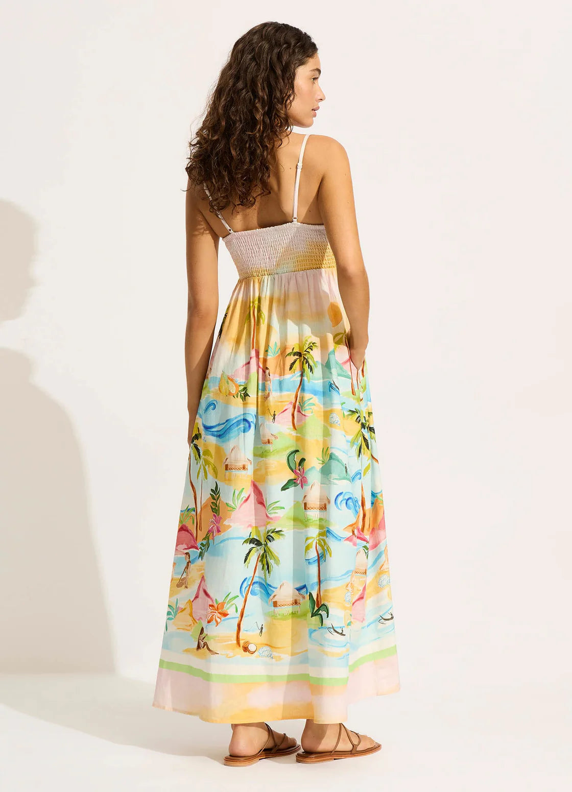 Sea Folly - South Pacific Maxi Dress Turquoise