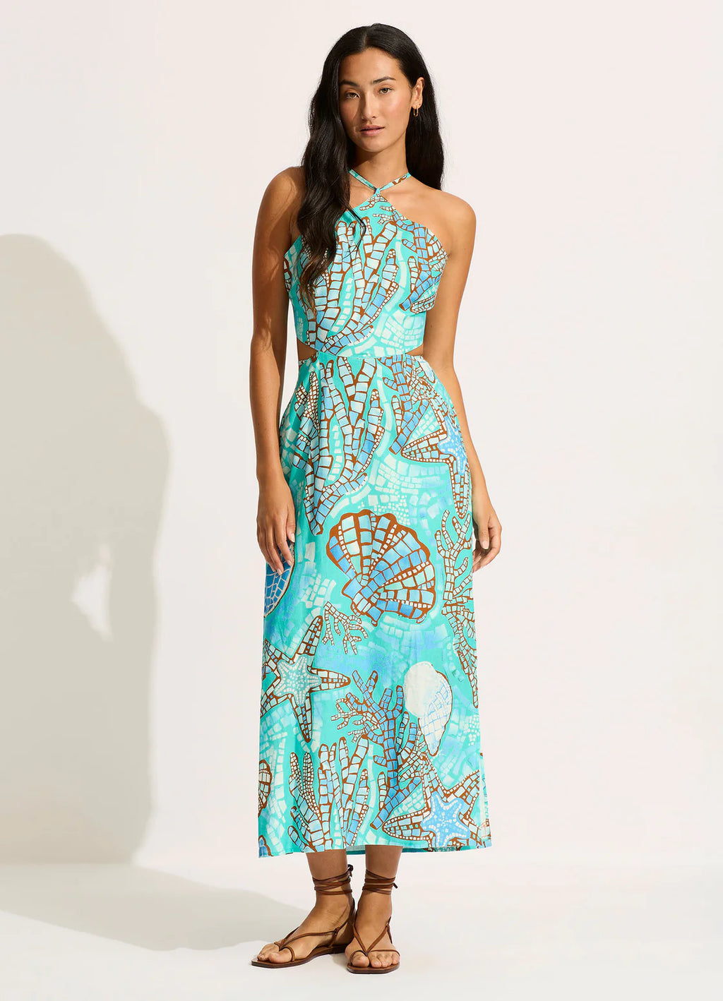 Seafolly- La Mer Cut Out Maxi Dress