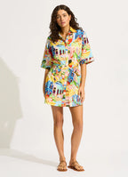 SeaFolly- Cuba Mini Shirt Dress