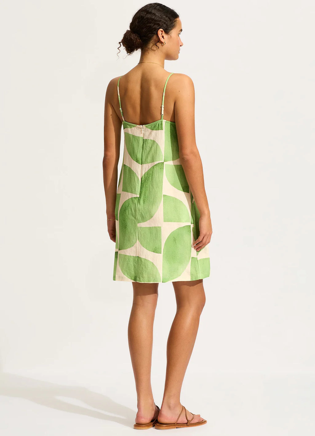 Seafolly Sunray Bandeau Mini Dress - Sage
