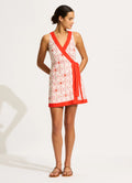 Seafolly Marbella Mini Wrap Dress - Flame