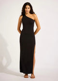 Seafolly Jersey One Shoulder Dress - Black
