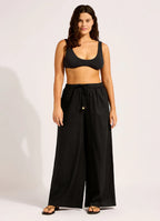 Seafolly Palermo Drawcord Waist Wide Leg Pant