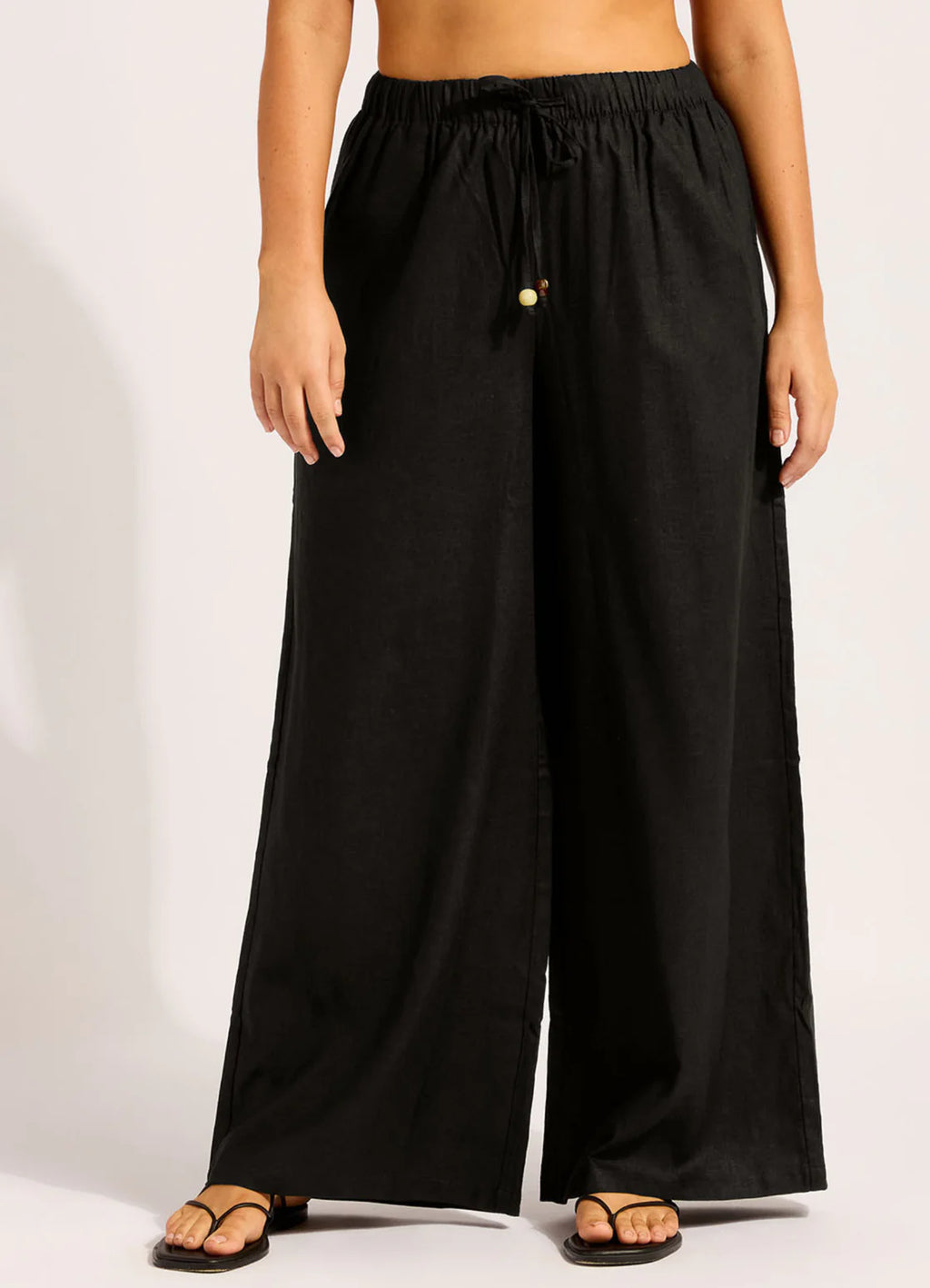 Seafolly Palermo Drawcord Waist Wide Leg Pant