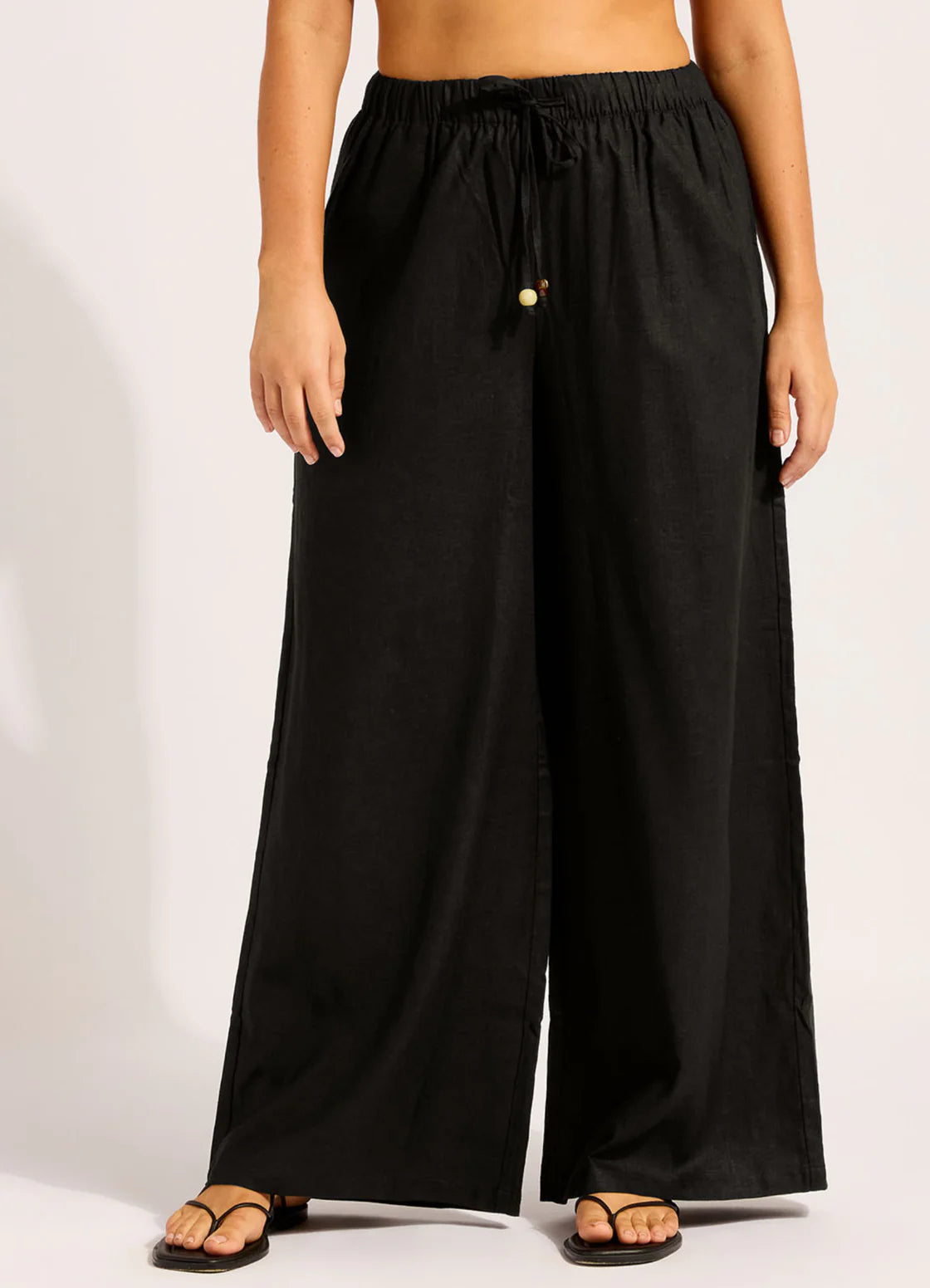 Seafolly Palermo Drawcord Waist Wide Leg Pant