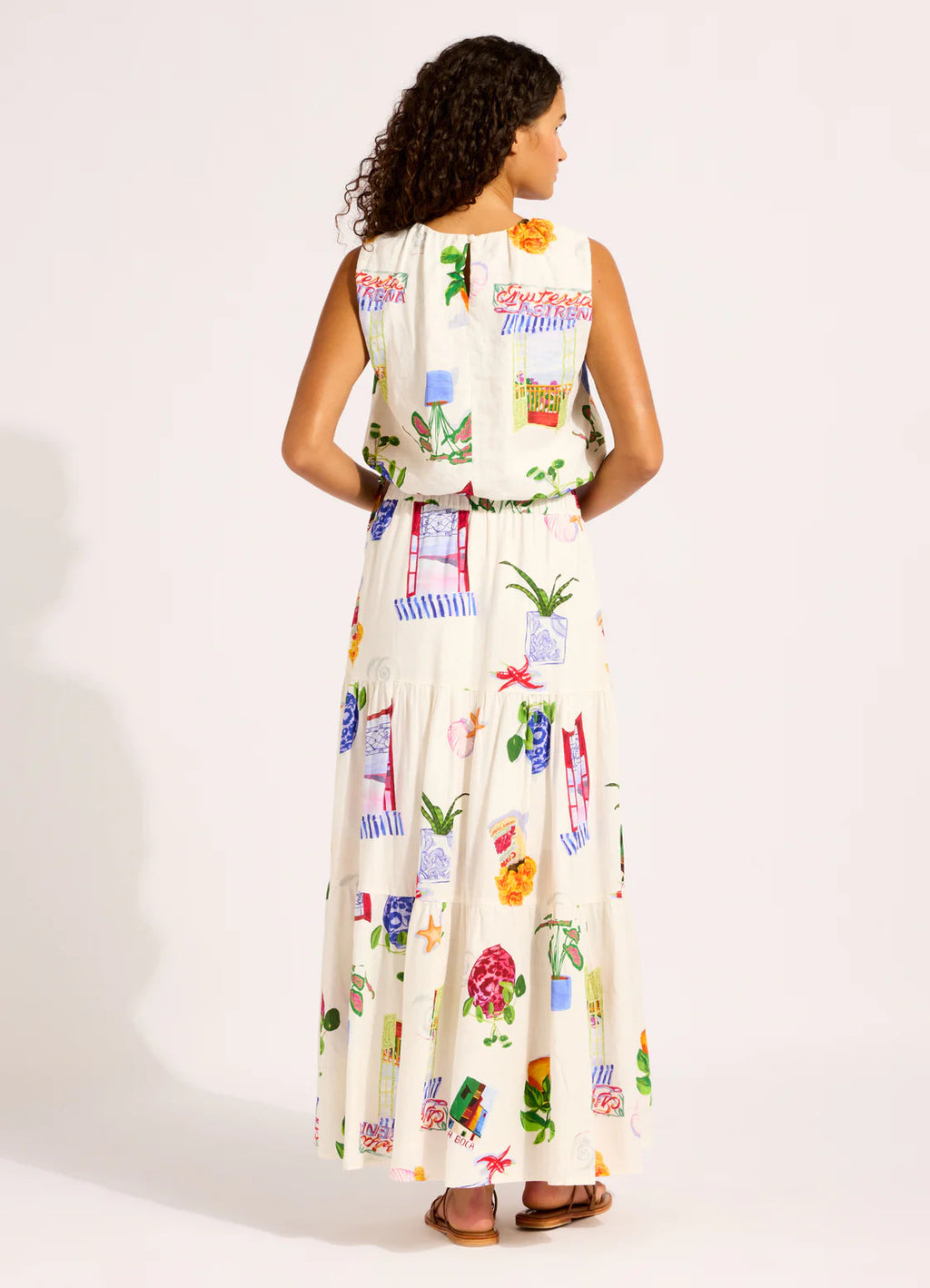 Seafolly La Boca Tiered Maxi Skirt