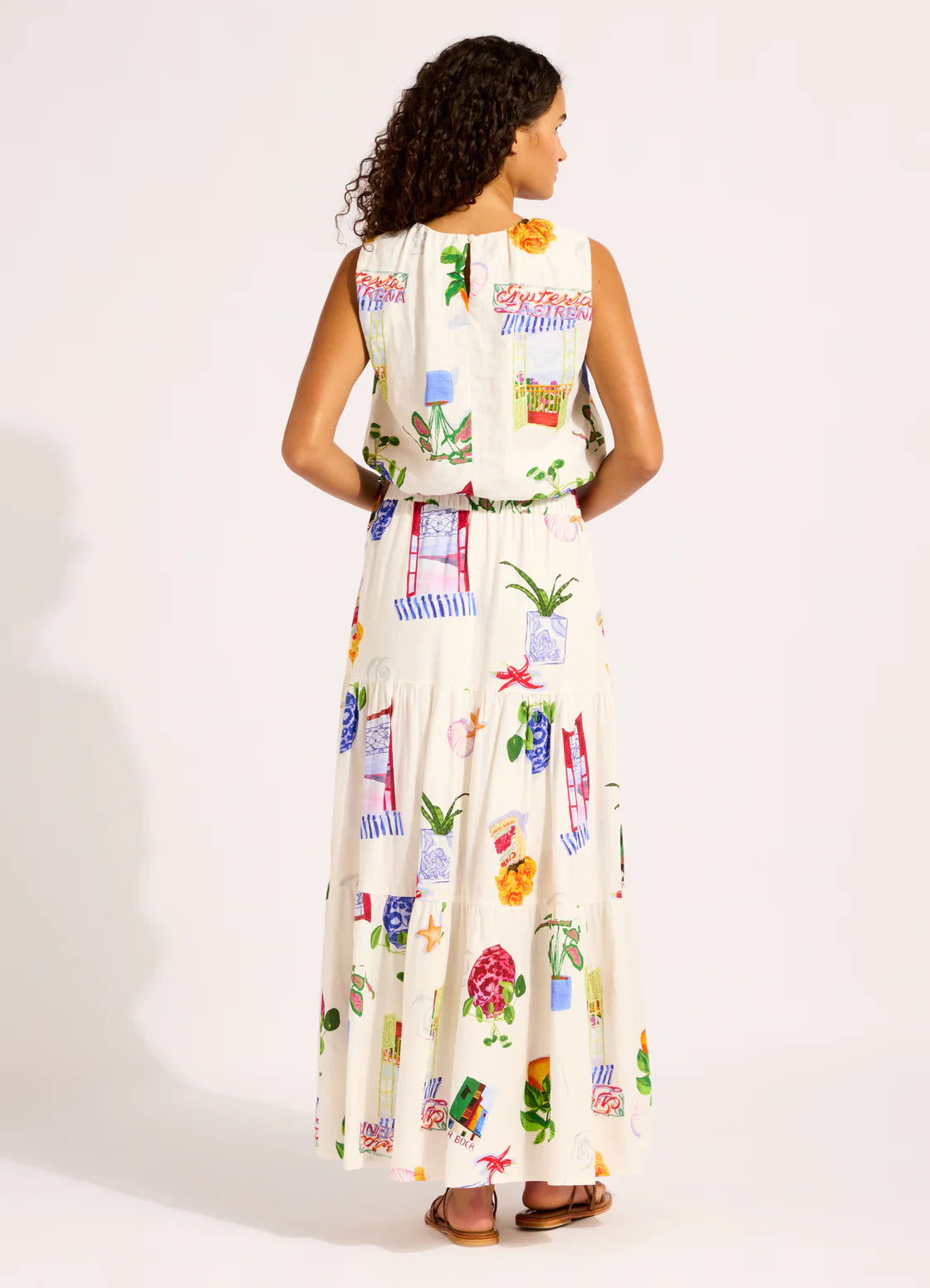 Seafolly La Boca Tiered Maxi Skirt