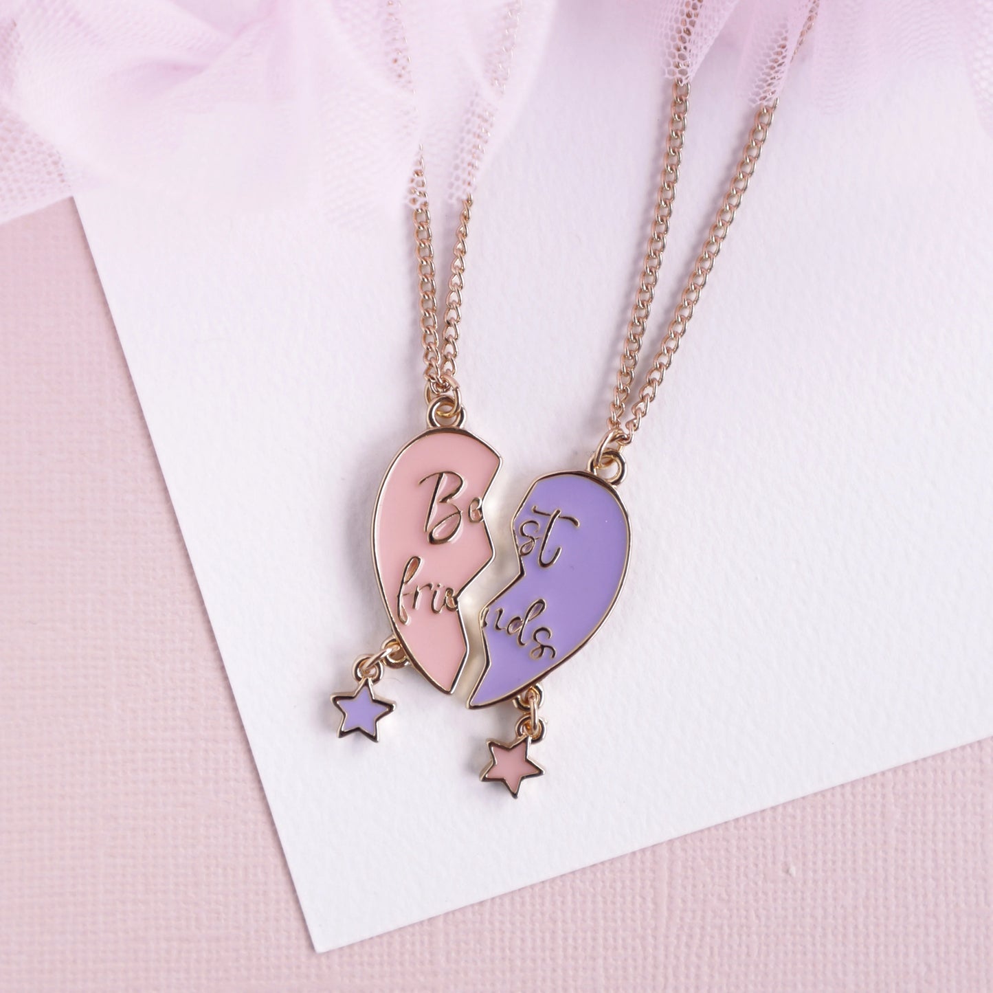 Lauren Hinkley Forever Heart Best Friends Necklace Set