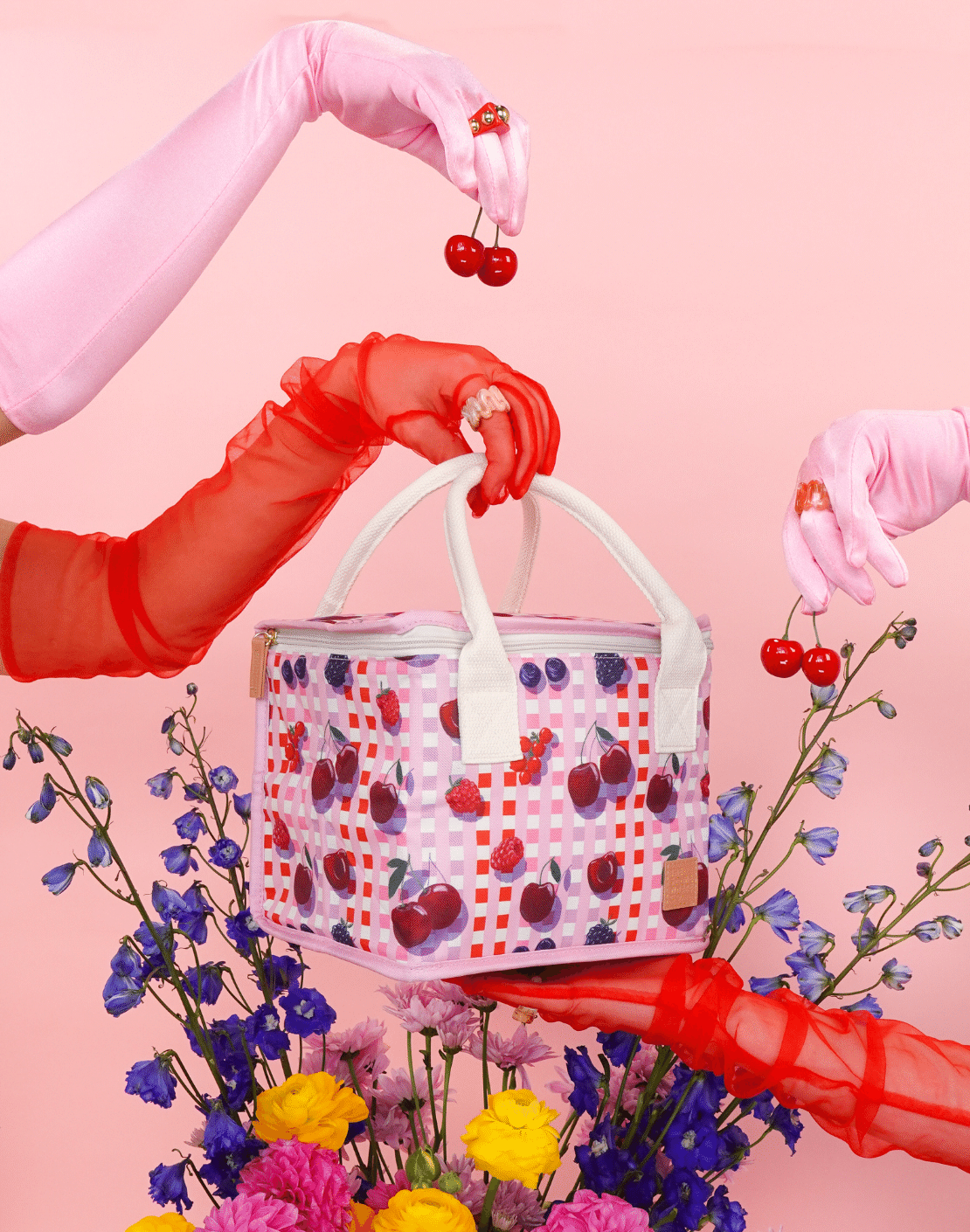 The Somewhere Co Sundae Cherries Lunch Bag