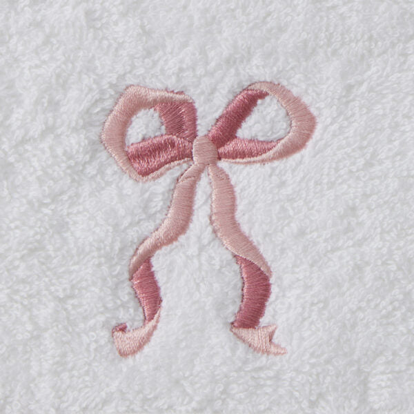 Jiggle & Giggle Bows Love Bath Towel & Face Washer in Organza Bag