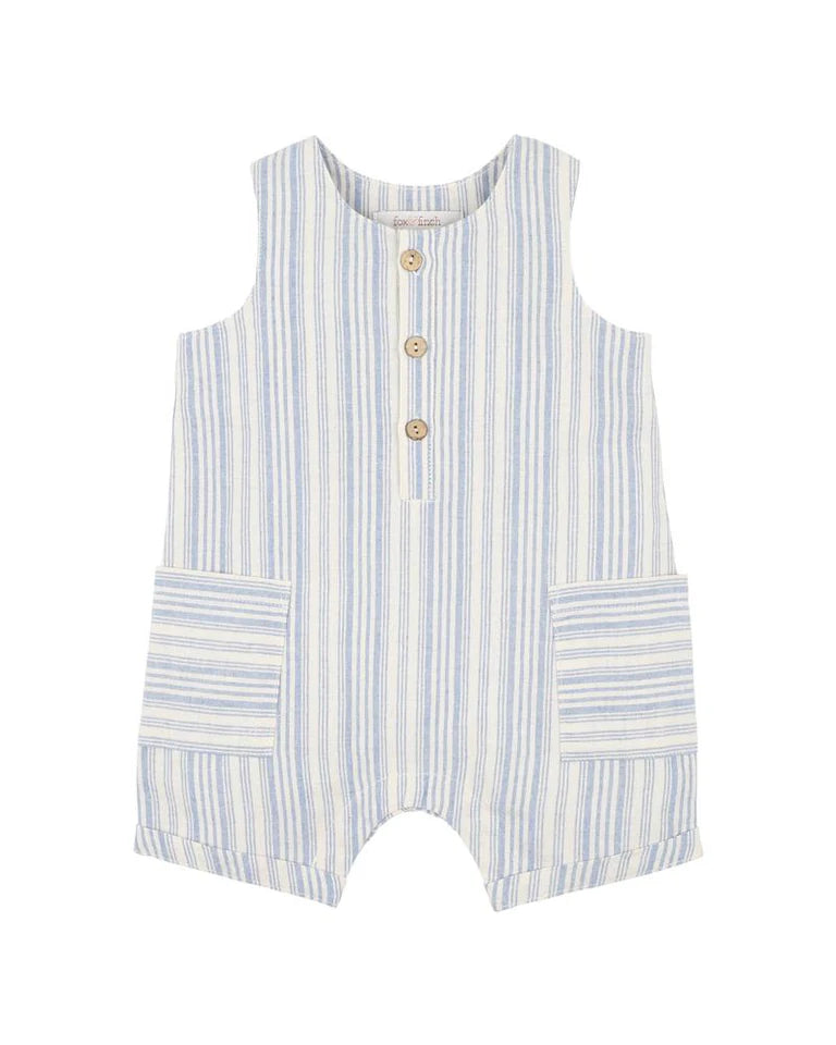 Fox & Finch Puffin Stripe Romper