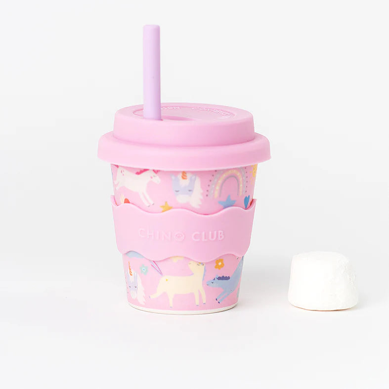 Chino Club Pink Unicorn Babychino Cup (4oz)