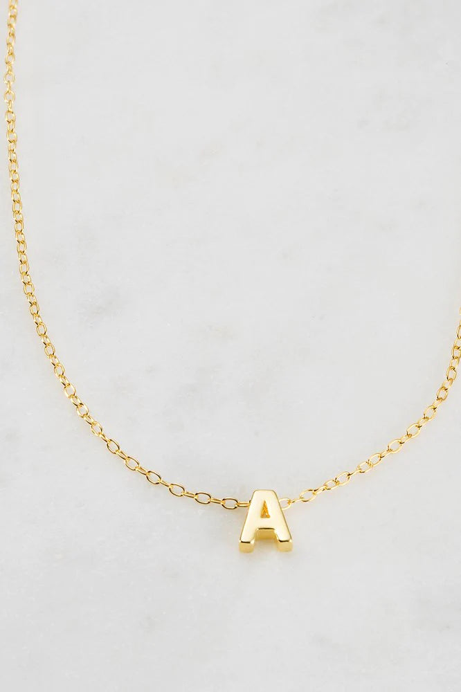 Zafino Letter Necklace Gold