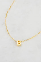 Zafino Letter Necklace Gold