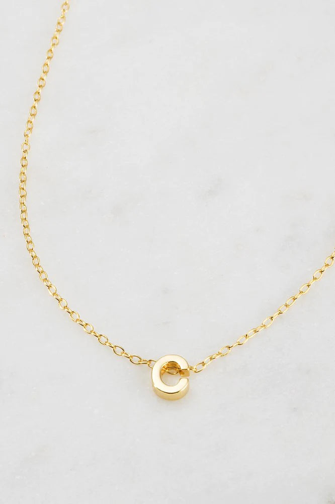 Zafino Letter Necklace Gold