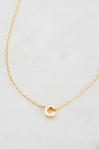 Zafino Letter Necklace Gold