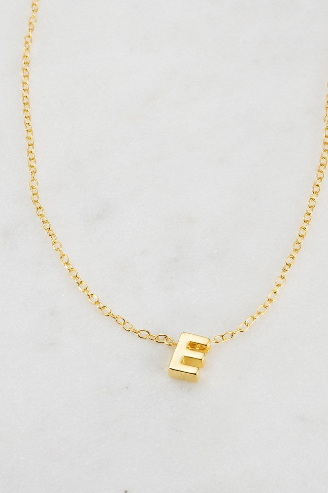 Zafino Letter Necklace Gold