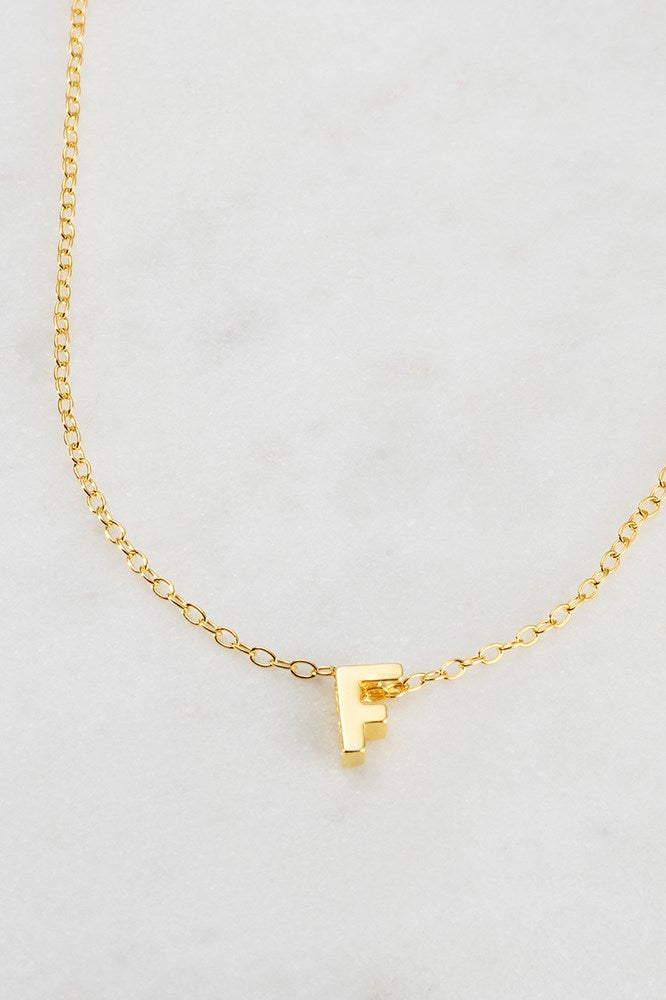 Zafino Letter Necklace Gold