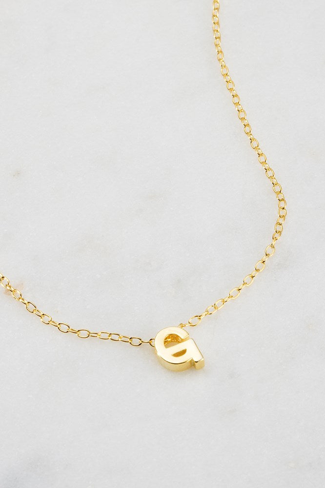 Zafino Letter Necklace Gold