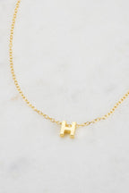 Zafino Letter Necklace Gold