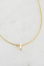 Zafino Letter Necklace Gold