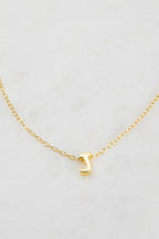 Zafino Letter Necklace Gold