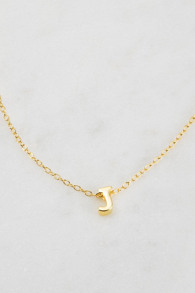 Zafino Letter Necklace Gold
