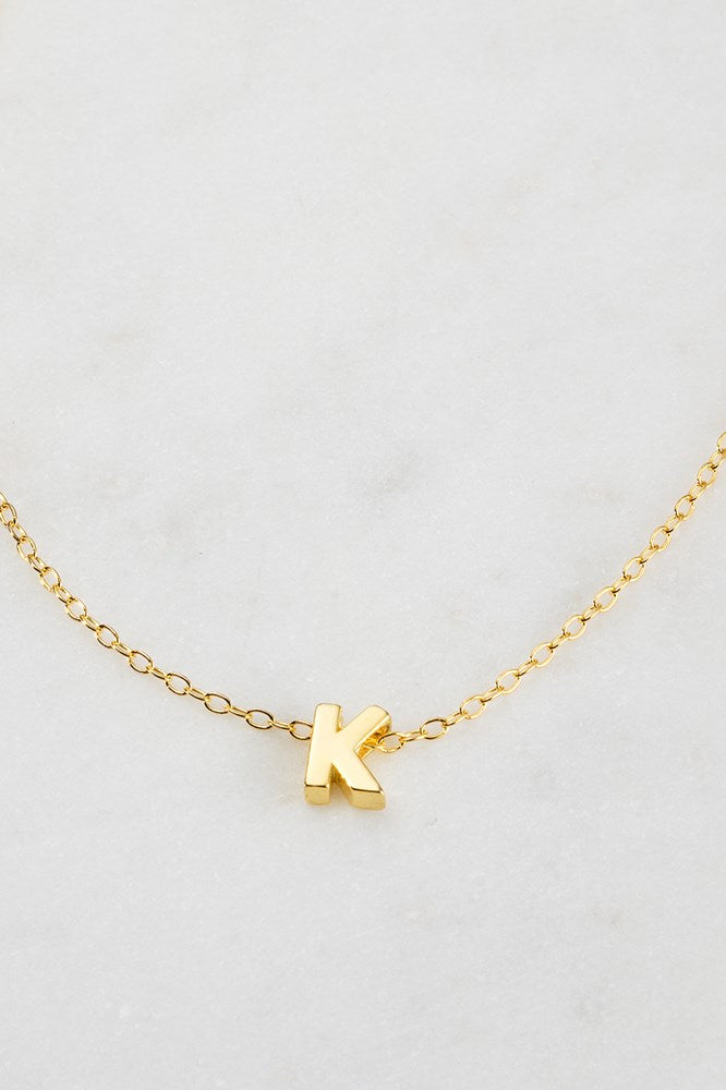 Zafino Letter Necklace Gold