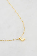 Zafino Letter Necklace Gold