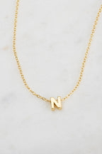 Zafino Letter Necklace Gold