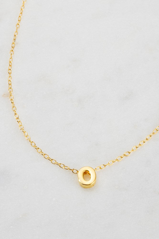 Zafino Letter Necklace Gold