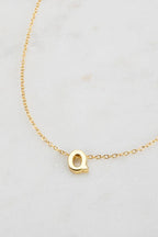 Zafino Letter Necklace Gold