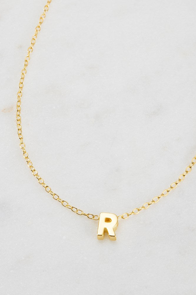 Zafino Letter Necklace Gold