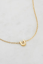 Zafino Letter Necklace Gold