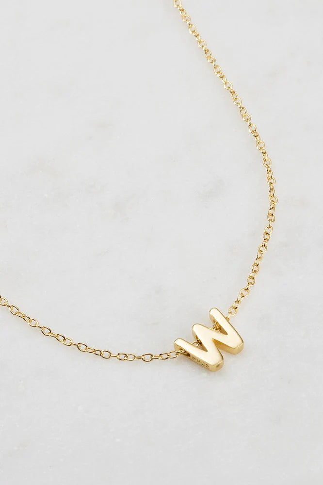 Zafino Letter Necklace Gold
