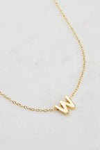Zafino Letter Necklace Gold