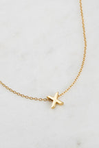 Zafino Letter Necklace Gold