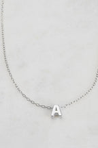 Zafino Letter Necklace Silver