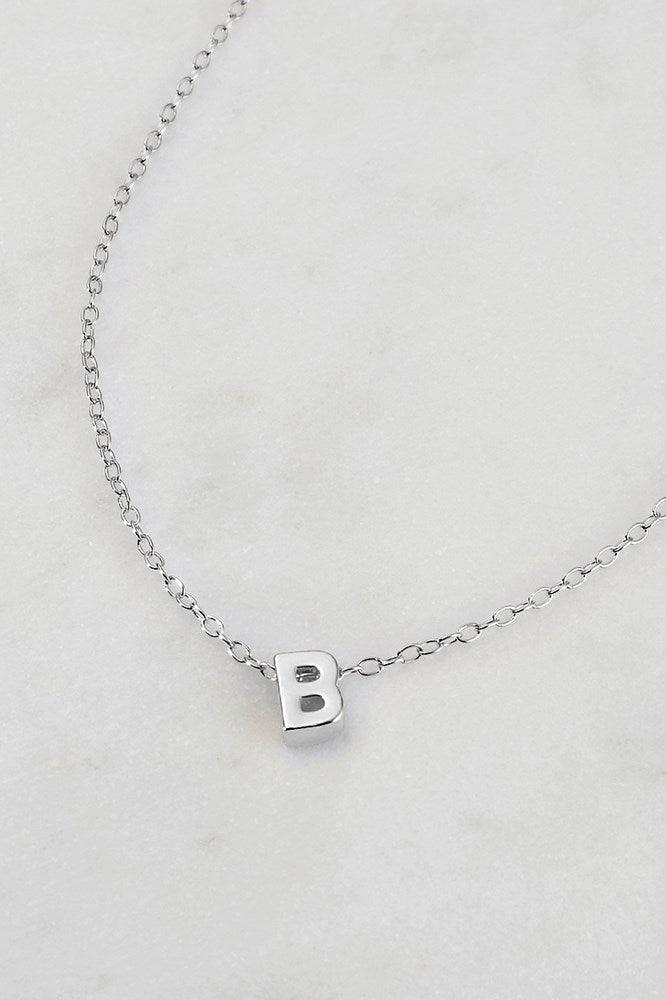 Zafino Letter Necklace Silver