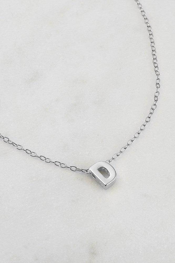 Zafino Letter Necklace Silver