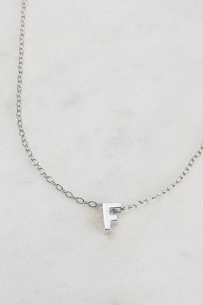 Zafino Letter Necklace Silver