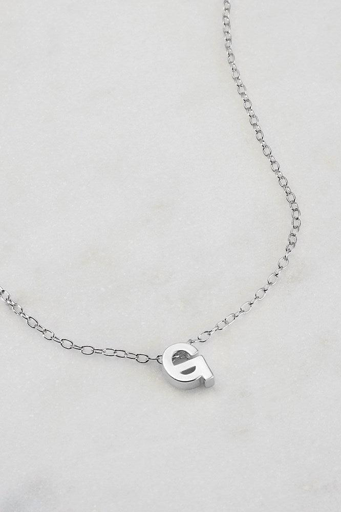 Zafino Letter Necklace Silver