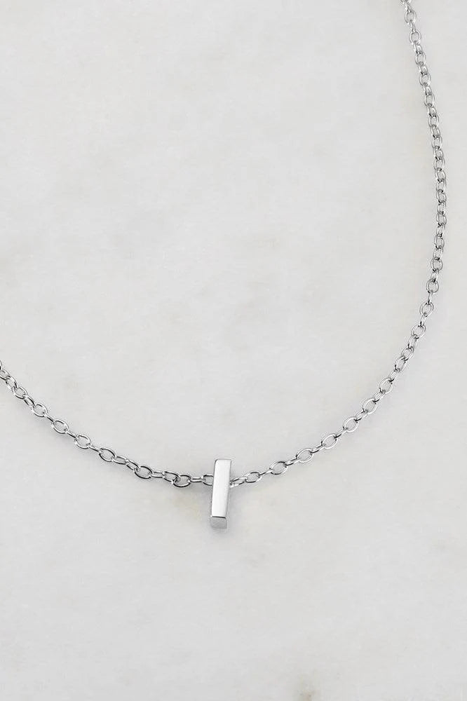 Zafino Letter Necklace Silver