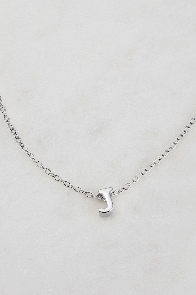 Zafino Letter Necklace Silver