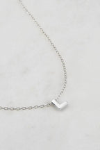 Zafino Letter Necklace Silver